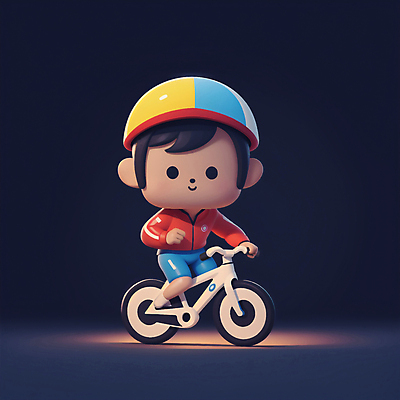 JPG 전신 편집이미지 남자 어린이 인물캐릭터 스포츠 한명 소년 3D 귀여움 자전거 승차 사이클선수 스포츠캐릭터 소년한명만 편집3D AI컴퓨터그래픽 AI콘텐츠 캐릭터 1 컨셉 모션 운동선수 사람 바이크 디지털합성 남자한명만 소년만 파일형식