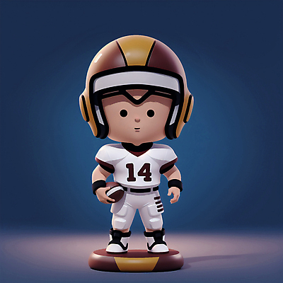 JPG 전신 편집이미지 남자 어린이 인물캐릭터 스포츠 한명 들기 소년 3D 귀여움 미식축구 헬멧 스포츠캐릭터 럭비공 미식축구선수 소년한명만 편집3D AI컴퓨터그래픽 AI콘텐츠 캐릭터 1 컨셉 공 모션 운동선수 사람 구기 보호장비 디지털합성 럭비용품 남자한명만 소년만 파일형식