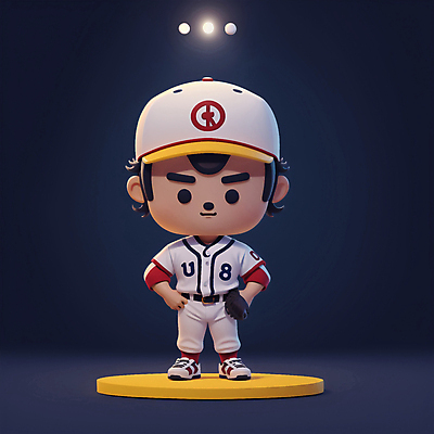 JPG 전신 편집이미지 남자 어린이 인물캐릭터 스포츠 허리손 한명 소년 3D 귀여움 야구선수 야구글러브 스포츠캐릭터 야구모자 야구복 소년한명만 편집3D AI컴퓨터그래픽 AI콘텐츠 캐릭터 모자_잡화 1 포즈 컨셉 운동선수 사람 운동복 야구 야구용품 글러브 디지털합성 남자한명만 소년만 파일형식