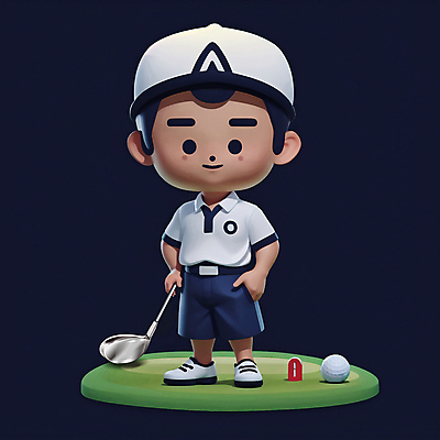 JPG 전신 편집이미지 남자 어린이 인물캐릭터 스포츠 골프공 한명 소년 3D 귀여움 골프채 잡기 골퍼 스포츠캐릭터 주머니손 소년한명만 편집3D AI컴퓨터그래픽 AI콘텐츠 캐릭터 1 컨셉 공 모션 운동선수 골프용품 사람 디지털합성 남자한명만 소년만 파일형식