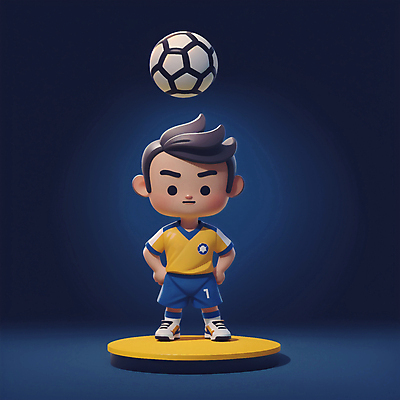 JPG 전신 편집이미지 남자 어린이 인물캐릭터 스포츠 허리손 축구공 축구선수 한명 소년 3D 귀여움 축구 스포츠캐릭터 축구복 소년한명만 편집3D AI컴퓨터그래픽 AI콘텐츠 캐릭터 1 포즈 컨셉 공 축구용품 운동선수 사람 운동복 구기 디지털합성 남자한명만 소년만 파일형식
