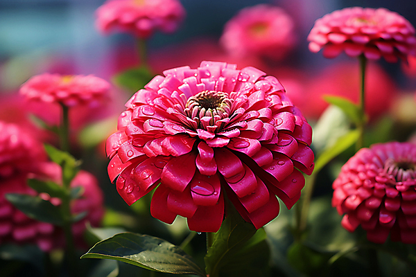 JPG 편집이미지 분홍색 여러송이 여름꽃 근접촬영 사람없음 젖음 들꽃 백일홍 편집실사 AI포토 AI콘텐츠 꽃 뷰포인트 컬러 다수 CG 파일형식 여름_계절