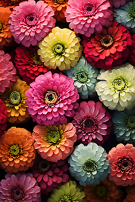 JPG 편집이미지 여러송이 여름꽃 근접촬영 사람없음 하이앵글 컬러풀 들꽃 백일홍 편집실사 AI포토 AI콘텐츠 꽃 뷰포인트 컬러 다수 CG 파일형식 여름_계절