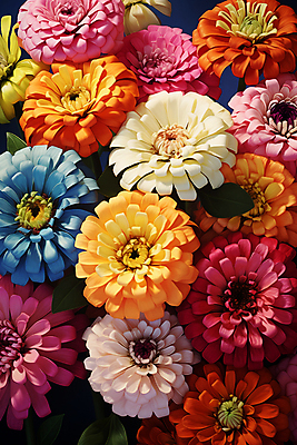 JPG 편집이미지 여러송이 여름꽃 근접촬영 사람없음 하이앵글 컬러풀 들꽃 백일홍 편집실사 AI포토 AI콘텐츠 꽃 뷰포인트 컬러 다수 CG 파일형식 여름_계절