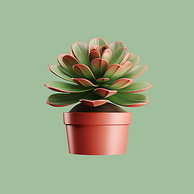 PSD 아이콘 사람없음 3D아이콘 3D 원예 다육식물 식물 취미 디지털합성 파일형식