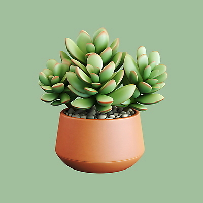 PSD 아이콘 사람없음 3D아이콘 3D 원예 다육식물 식물 취미 디지털합성 파일형식