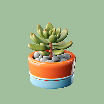 PSD 아이콘 잎 사람없음 3D아이콘 3D 원예 다육식물 식물 취미 디지털합성 파일형식