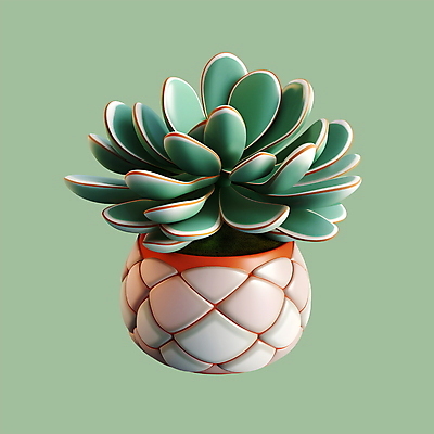 PSD 아이콘 사람없음 3D아이콘 3D 원예 다육식물 식물 취미 디지털합성 파일형식