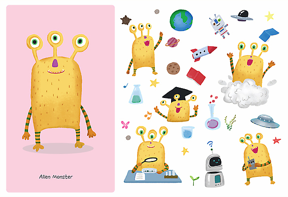 캐릭터 교육 별 지구 과학 일러스트 상상 돋보기 실험 들기 사람없음 책 만세 행성 로켓 외계인 관찰 풀 연기 리모컨 연구원 우주선 로봇 브이 비커 UFO 손인사 몬스터 월간캐릭터 일러캐릭터 AI파일 자연요소 식물 직업 모션 실험기구 손짓 우주 미확인물체 인사 파일형식 벡터