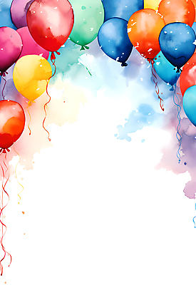 JPG 일러스트 붓터치 수채화 사람없음 선물상자 컬러풀 파티 축하 번짐 풍선 카피스페이스 국내일러스트 AI일러스트 AI콘텐츠 컬러 컨셉 선물 이벤트 상자 공백 파일형식 효과