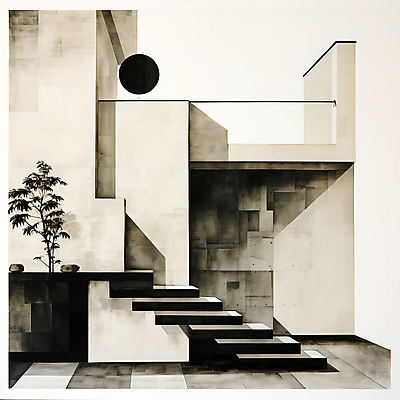 JPG 식물 편집이미지 디자인 출입구 사람없음 계단 검은색 공간 빈티지 원형 디지털합성 질감 그런지 아이보리 편집실사 도형 컬러 컨셉 CG 파일형식