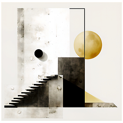 JPG 편집이미지 디자인 출입구 사람없음 계단 검은색 공간 빈티지 원형 디지털합성 질감 그런지 아이보리 편집실사 도형 컬러 컨셉 CG 파일형식