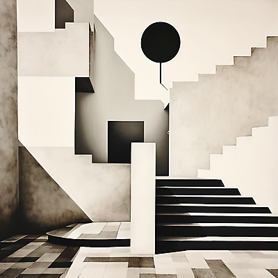JPG 편집이미지 디자인 출입구 사람없음 계단 검은색 공간 빈티지 원형 디지털합성 질감 그런지 아이보리 편집실사 도형 컬러 컨셉 CG 파일형식