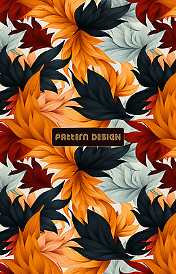 PSD 편집이미지 잎 패턴 나뭇잎 사람없음 주황색 패턴백그라운드 이미지편집 식물 컬러 백그라운드 무늬 파일형식