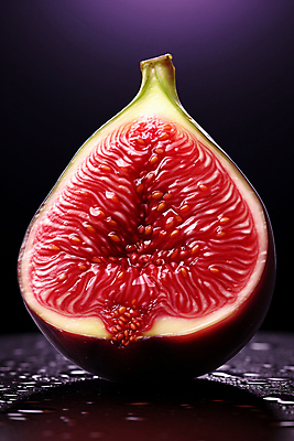 JPG 편집이미지 과일 단면 사람없음 물방울 수분 무화과 편집실사 AI포토 AI콘텐츠 CG 파일형식