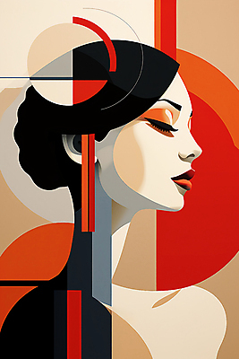 JPG 문양 여자 백그라운드 일러스트 추상 한명 상반신 성인 눈감음 원형 우아함 기하학 성인여자한명만 국내일러스트 AI일러스트 AI콘텐츠 도형 1 컨셉 무늬 모션 사람 여자한명만 성인여자만 파일형식