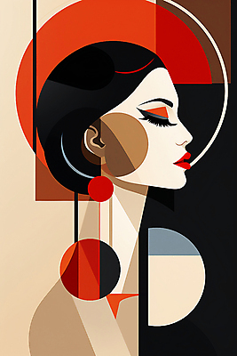 JPG 문양 여자 백그라운드 일러스트 추상 한명 상반신 성인 눈감음 원형 우아함 기하학 성인여자한명만 국내일러스트 AI일러스트 AI콘텐츠 도형 1 컨셉 무늬 모션 사람 여자한명만 성인여자만 파일형식