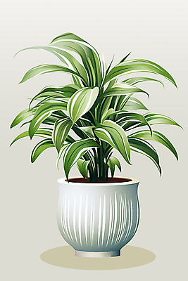 PSD 화분 잎 일러스트 사람없음 초록색 오브젝트 원예 접란 국내일러스트 식물 컬러 취미 파일형식