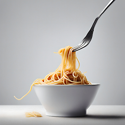 JPG 편집이미지 그릇 포크 파스타 들기 사람없음 흰색 담기 파스타면 편집실사 AI포토 AI콘텐츠 식기 컬러 모션 서양음식 면류 CG 파일형식