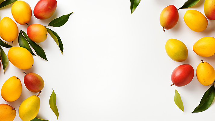 JPG 편집이미지 잎 사람없음 하이앵글 노란색 디지털합성 열대과일 망고 카피스페이스 애플망고 편집실사 AI포토 AI콘텐츠 식물 뷰포인트 컬러 과일 공백 CG 파일형식