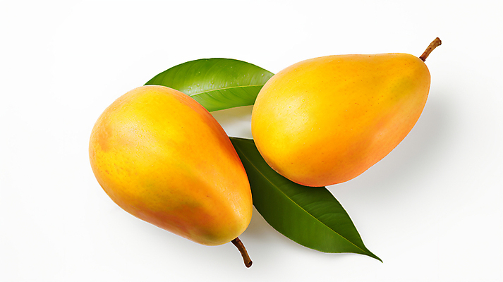 JPG 편집이미지 잎 사람없음 하이앵글 노란색 디지털합성 열대과일 망고 애플망고 편집실사 AI포토 AI콘텐츠 식물 뷰포인트 컬러 과일 CG 파일형식