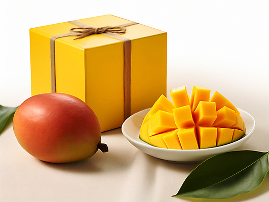 JPG 편집이미지 접시 조각 잎 단면 사람없음 선물상자 노란색 자르기 디지털합성 열대과일 망고 애플망고 편집실사 AI포토 AI콘텐츠 식물 식기 컬러 과일 모션 선물 상자 CG 파일형식