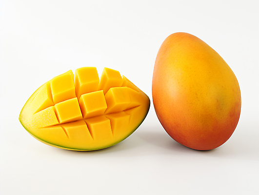 JPG 편집이미지 단면 사람없음 노란색 자르기 디지털합성 열대과일 망고 애플망고 편집실사 AI포토 AI콘텐츠 컬러 과일 모션 CG 파일형식