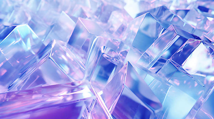 JPG 편집이미지 백그라운드 추상 사람없음 사각형 보라색 투명 가득함 큐브 편집실사 AI컴퓨터그래픽 AI콘텐츠 도형 컬러 무늬 CG 파일형식