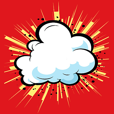 구름 말풍선 일러스트 프레임 사람없음 빨간색 만화 팝아트 카툰스타일 카피스페이스 국내일러스트 AI파일 자연요소 컬러 공백 그림 파일형식 벡터