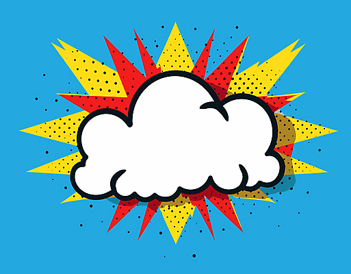 구름 말풍선 일러스트 프레임 사람없음 파란색 만화 팝아트 카툰스타일 카피스페이스 국내일러스트 AI파일 자연요소 컬러 공백 그림 파일형식 벡터