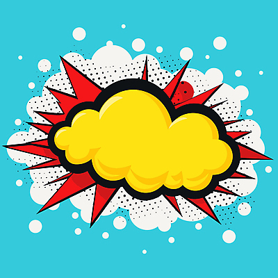 구름 하늘색 말풍선 일러스트 프레임 사람없음 노란색 만화 팝아트 카툰스타일 카피스페이스 국내일러스트 AI파일 자연요소 컬러 파란색 공백 그림 파일형식 벡터