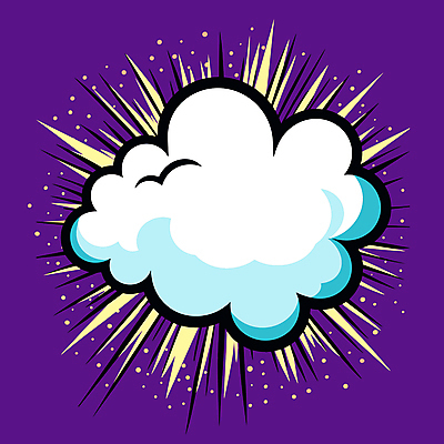 구름 말풍선 일러스트 프레임 사람없음 보라색 만화 팝아트 카툰스타일 카피스페이스 국내일러스트 AI파일 자연요소 컬러 공백 그림 파일형식 벡터