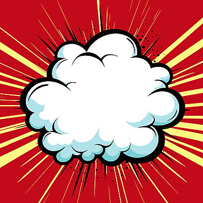 구름 말풍선 일러스트 프레임 사람없음 빨간색 만화 팝아트 카툰스타일 카피스페이스 국내일러스트 AI파일 자연요소 컬러 공백 그림 파일형식 벡터