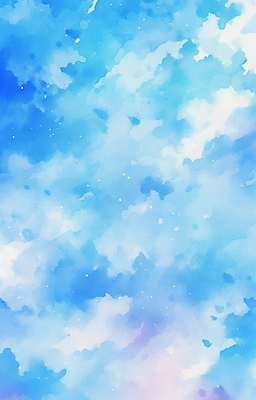 JPG 하늘색 백그라운드 일러스트 붓터치 추상 수채화 사람없음 번짐 감성 국내일러스트 AI일러스트 AI콘텐츠 컨셉 무늬 파란색 파일형식 효과