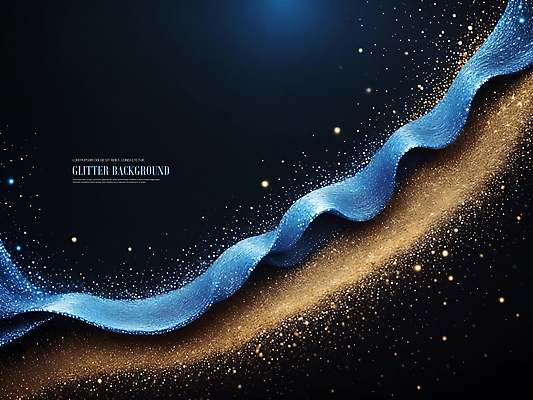 PSD 편집이미지 백그라운드 사람없음 파란색 반짝임 금색 화려 가루 디지털합성 더스트파티클 편집소스 흩날리기 이미지편집 컬러 컨셉 모션 파일형식