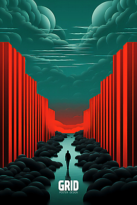 PSD 구름 편집이미지 실루엣 포스터 길 추상 한명 사람 빨간색 걷기 공간 바위 디지털합성 격자 이미지편집 자연요소 1 컬러 무늬 모션 촬영기법 돌_바위 파일형식