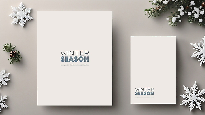 PSD 편집이미지 백그라운드 겨울 프레임 눈꽃 사람없음 흰색 눈 눈송이 디지털합성 솔방울 솔잎 편집소스 이미지편집 자연요소 계절 컬러 잎 날씨 눈_날씨 파일형식