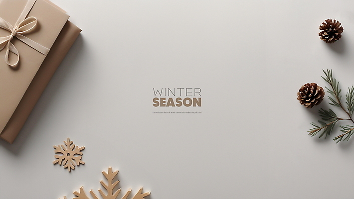 PSD 편집이미지 리본 백그라운드 겨울 눈꽃 사람없음 선물상자 눈 눈송이 디지털합성 솔방울 솔잎 편집소스 이미지편집 자연요소 계절 잎 날씨 눈_날씨 선물 상자 파일형식