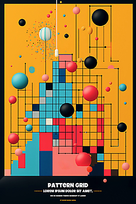 PSD 편집이미지 디자인 백그라운드 패턴 추상 사람없음 컬러풀 원형 디지털합성 격자 기하학 이미지편집 도형 컬러 무늬 파일형식