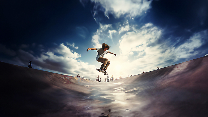 JPG 전신 구름 편집이미지 하늘 팔벌리기 한명 사람 풍경 성인 점프 일몰 스케이트보드 성인한명만 편집실사 AI포토 AI콘텐츠 자연요소 1 모션 노을 보드_스포츠 CG 성인만 파일형식