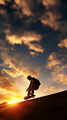 JPG 전신 구름 편집이미지 하늘 한명 사람 풍경 성인 햇빛 점프 일몰 스케이트보드 역광 성인한명만 편집실사 AI포토 AI콘텐츠 자연요소 1 모션 태양 노을 보드_스포츠 CG 성인만 파일형식