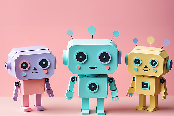 JPG 편집이미지 캐릭터 교육 사람없음 디지털 페이퍼아트 로봇 채팅봇 편집실사 AI포토 AI콘텐츠 CG 파일형식 AI_인공지능