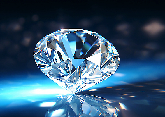 JPG 편집이미지 하늘색 사람없음 빛 반짝임 반사 보석 디지털합성 다이아몬드 편집실사 AI포토 AI콘텐츠 모션 파란색 광석 CG 파일형식