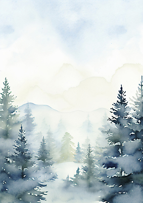 JPG 나무 구름 백그라운드 겨울 일러스트 자연 하늘 풍경 사람없음 설원 흰색 눈 눈내림 국내일러스트 AI일러스트 AI콘텐츠 자연요소 식물 계절 컬러 날씨 눈_날씨 생태계 파일형식