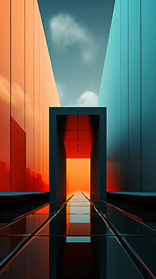 JPG 구름 편집이미지 건축물 디자인 하늘 추상 사람없음 그래픽 반사 주황색 공간 디지털합성 심플 비어있는 이미지편집 편집실사 AI포토 AI콘텐츠 자연요소 건축 컬러 무늬 CG 파일형식