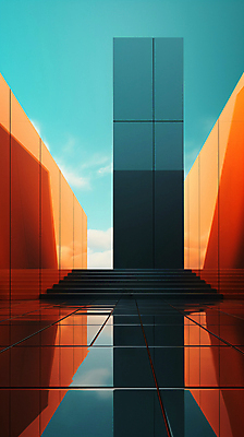 JPG 구름 편집이미지 건축물 디자인 하늘 추상 사람없음 그래픽 반사 계단 주황색 공간 디지털합성 심플 비어있는 이미지편집 편집실사 AI포토 AI콘텐츠 자연요소 건축 컬러 무늬 CG 파일형식