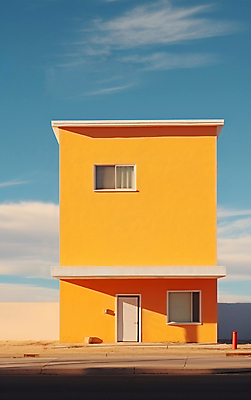 JPG 구름 편집이미지 디자인 백그라운드 창문 하늘 추상 사람없음 건물 노란색 문 디지털합성 파스텔톤 미니멀 편집실사 AI포토 AI콘텐츠 자연요소 건축물 컬러 무늬 CG 파일형식