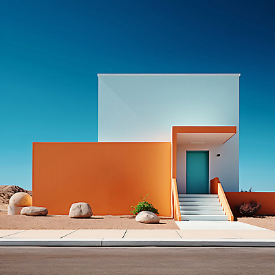 JPG 편집이미지 디자인 백그라운드 하늘 추상 사람없음 건물 문 계단 조약돌 디지털합성 파스텔톤 미니멀 편집실사 AI포토 AI콘텐츠 건축물 컬러 무늬 돌_바위 CG 파일형식