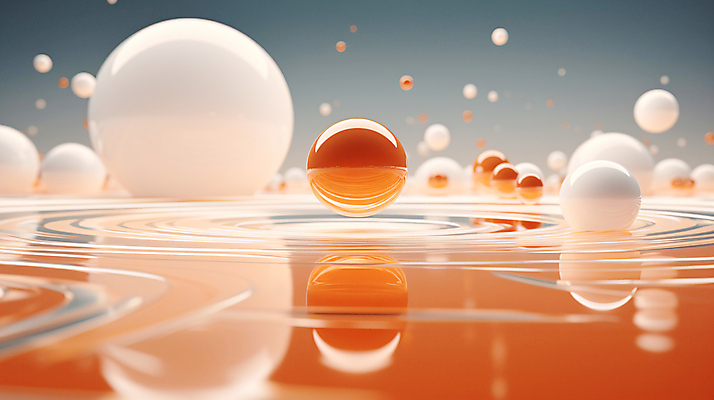 JPG 편집이미지 디자인 물결 백그라운드 그래픽백그라운드 사람없음 그래픽 주황색 물방울 원형 디지털합성 파장 이미지편집 편집실사 AI컴퓨터그래픽 AI콘텐츠 도형 컬러 CG 파일형식