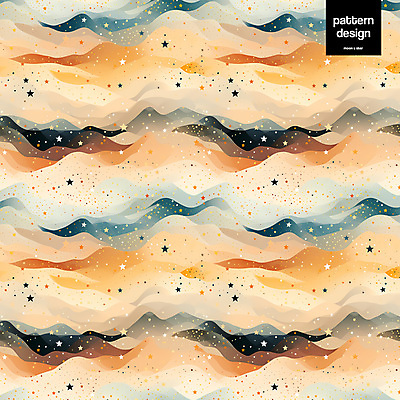 PSD 구름 별 패턴 곡선 일러스트 사람없음 반짝임 주황색 패턴백그라운드 달 웨이브 몽환 국내일러스트 자연요소 선 컬러 백그라운드 컨셉 무늬 모션 파일형식